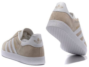 Adidas Gazelle бежевые с белым