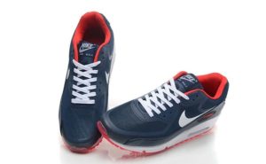 Nike Air Max 90 синие с красным (40-44)